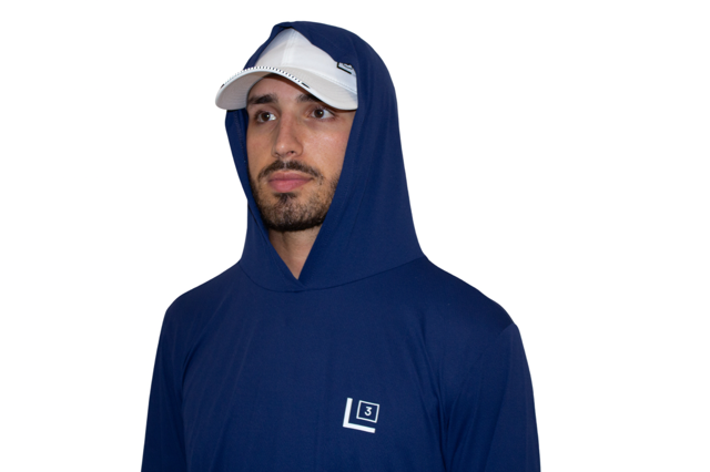 Men's Long Sleeve Hoodie – Performance Wear UV50 by L Cubed Lifestyle